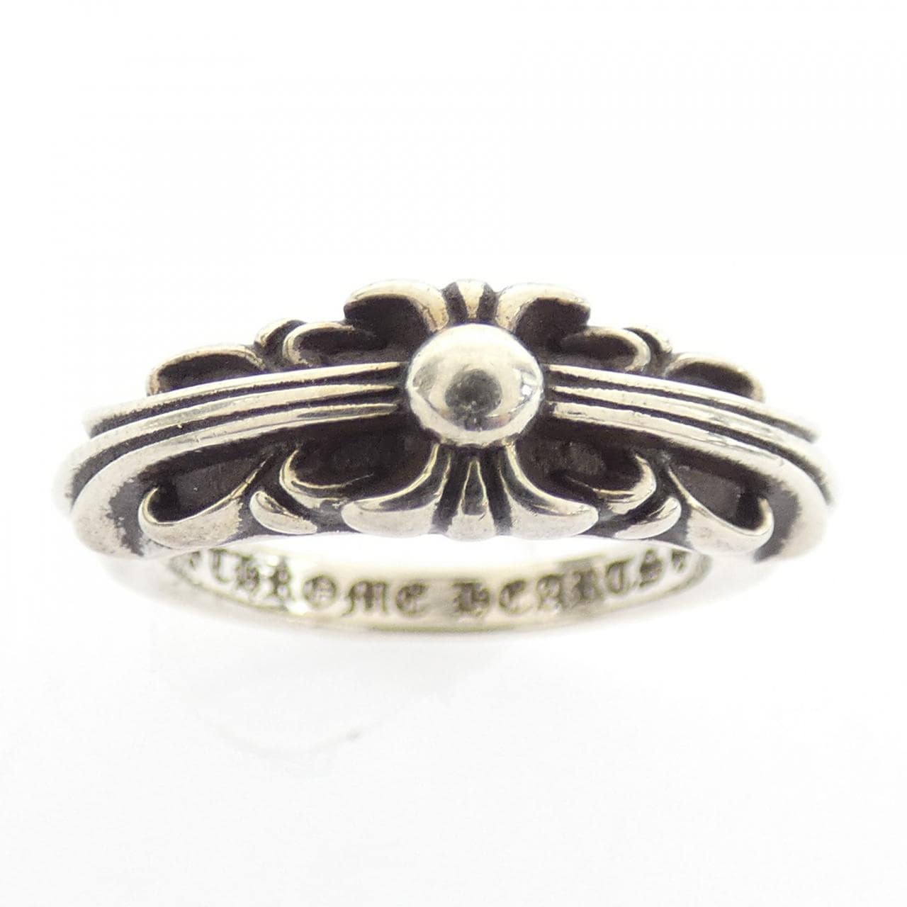 クロムハーツ CHROME HEARTS BABY CLSC FLORAL CRS ベイビークラシックフローラルクロス 207146023SLVXXX001 RING