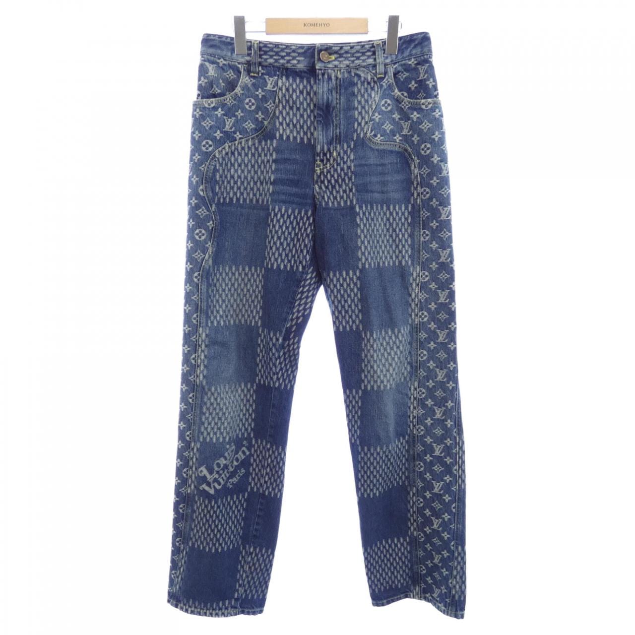 ルイヴィトン LOUIS VUITTON ジャイアントダミエウェーブモノグラム HJD10WUZC NIGO ジーンズ