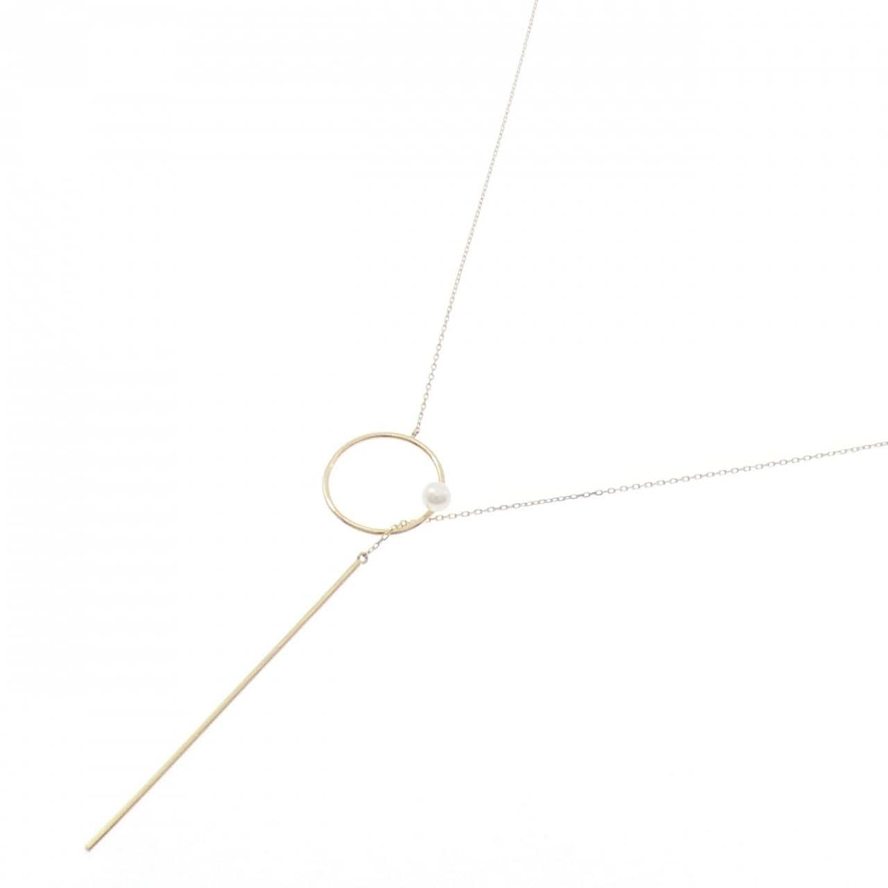 K18YG 淡水パール ネックレス 3.8mm