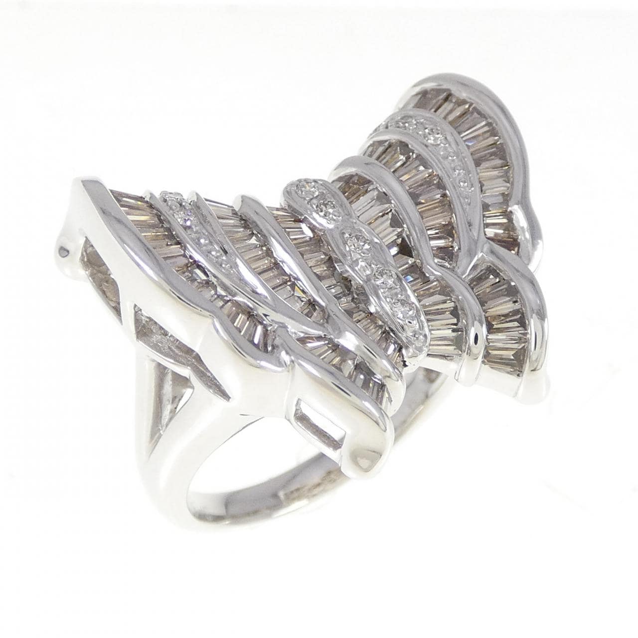 K18WG ダイヤモンド リング 1.65CT