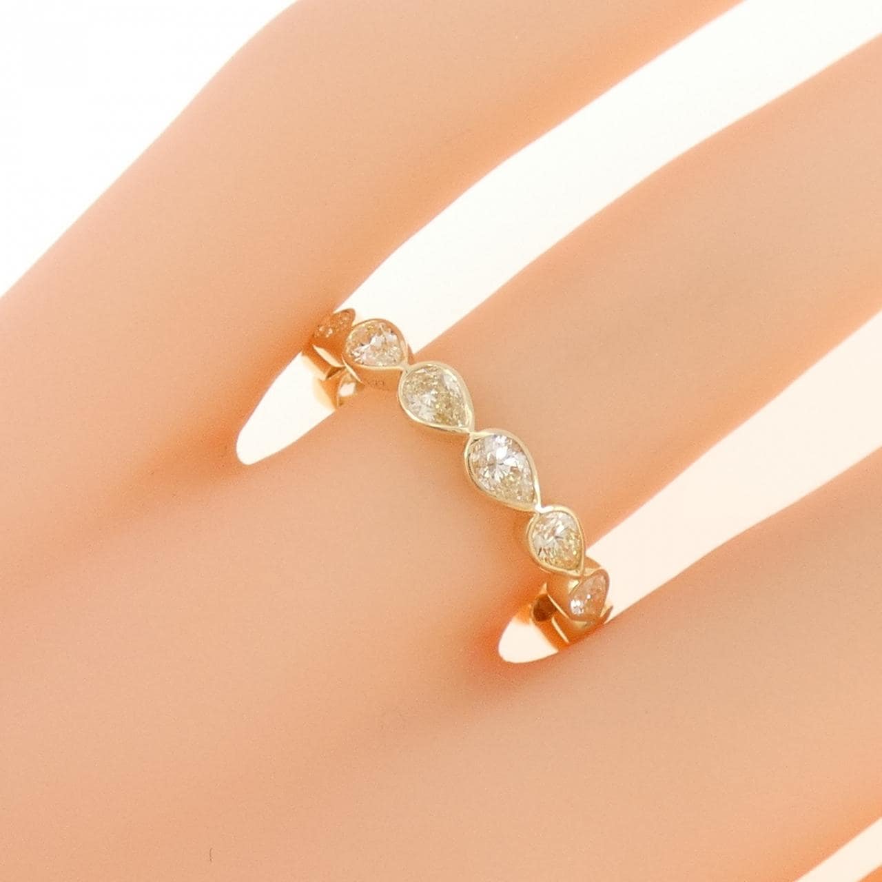 [BRAND NEW] K18YG Diamond Ring 1.27CT