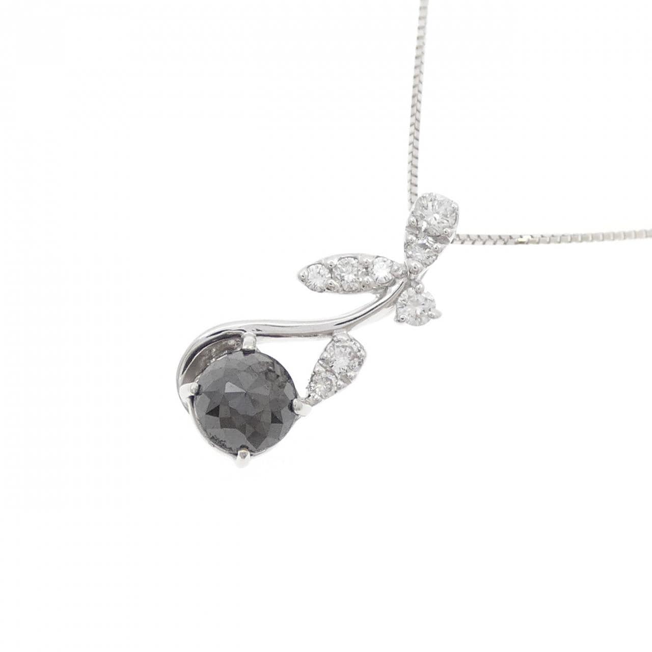 K18WG ダイヤモンド ネックレス 1.32CT