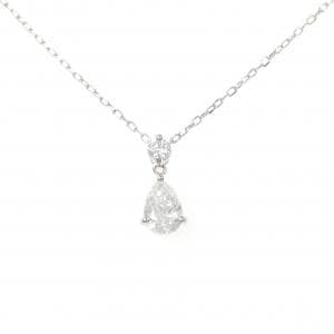 PT900/PT850 ダイヤモンド ネックレス 0.516CT F SI2 ペアシェイプ