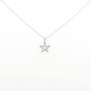 PT900/PT850 スター ダイヤモンド ネックレス 0.30CT