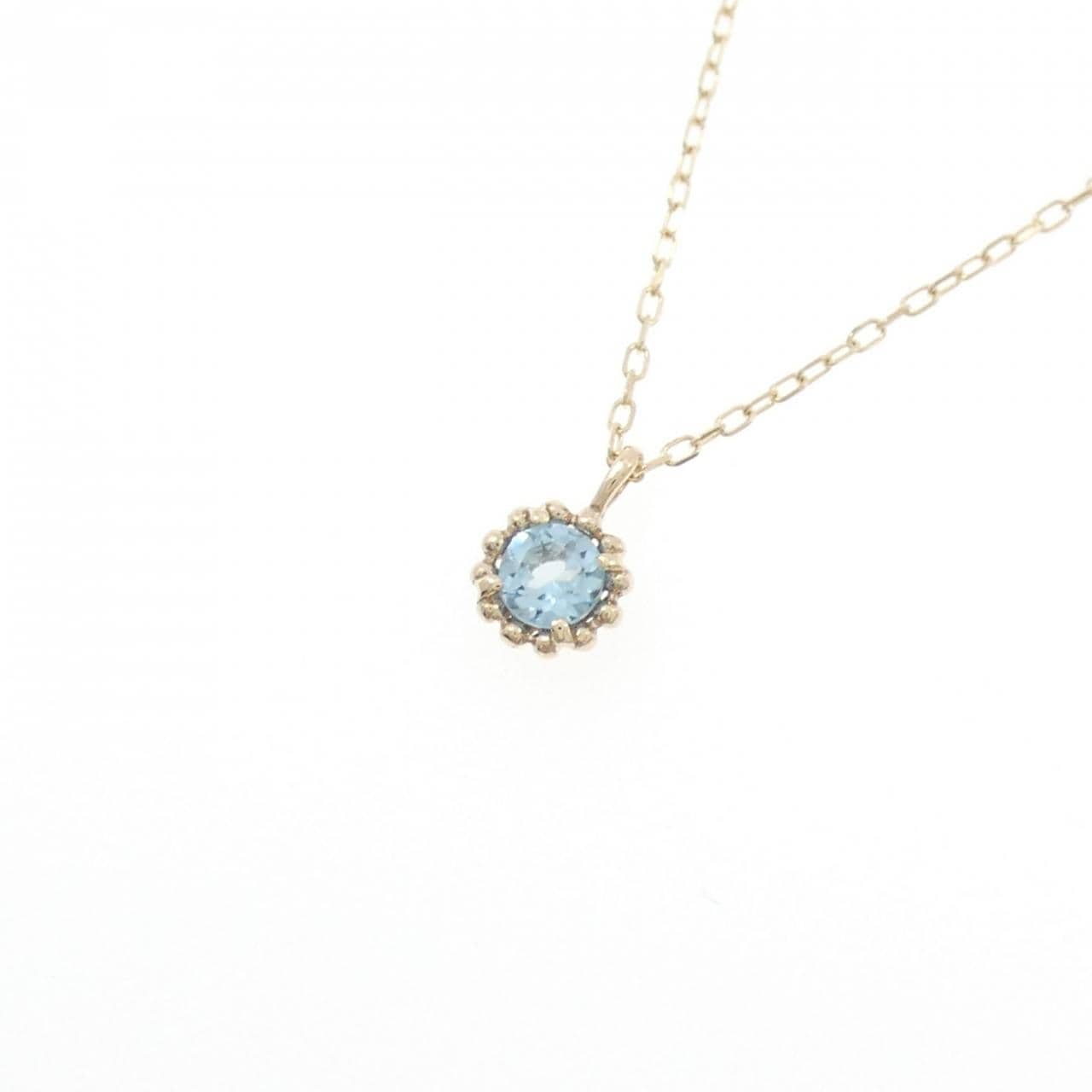 K10YG ブルートパーズ ネックレス