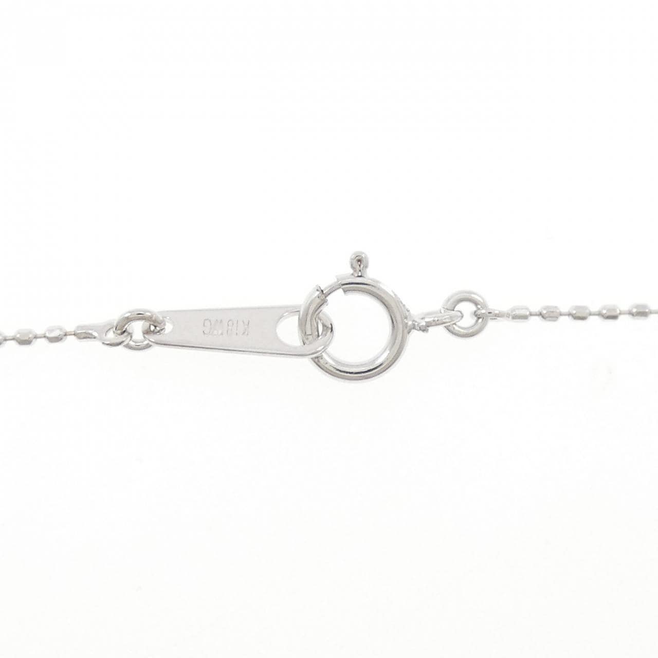 K18WG ダイヤモンド ネックレス 0.10CT