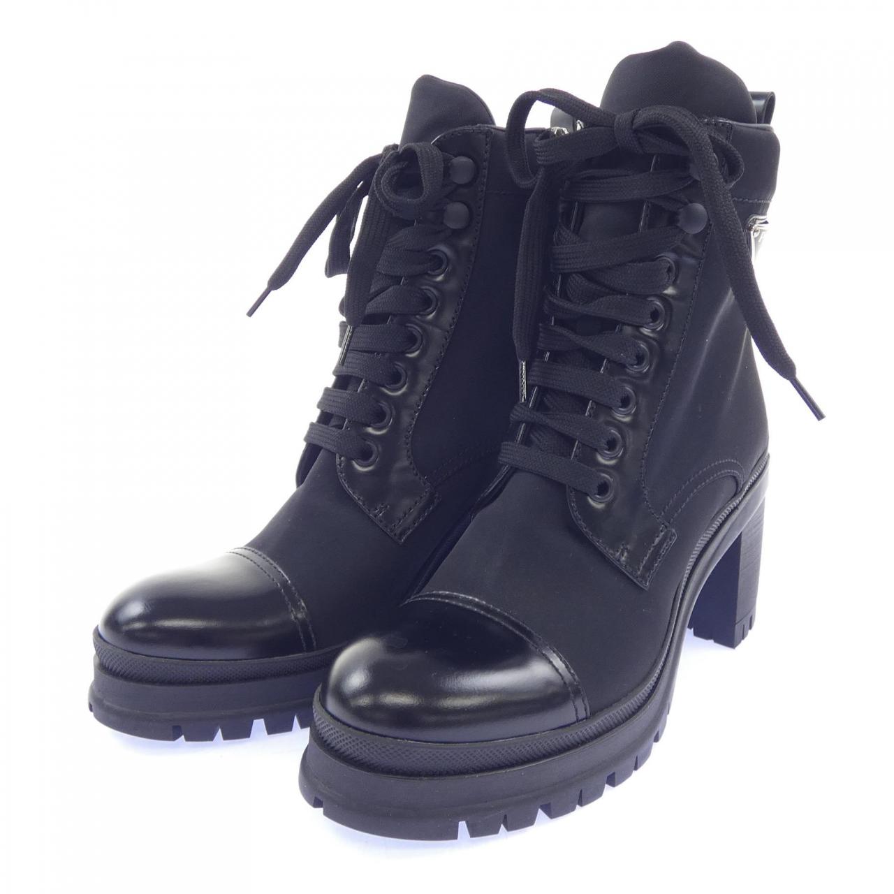 プラダ PRADA ブラッシュドレザー 1T239N トライアングルロゴ ブーツ
