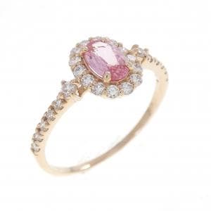 K18PG サファイヤ リング 0.458CT