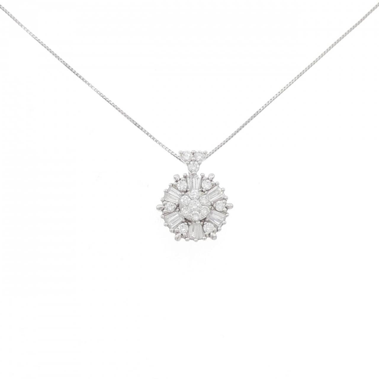 PT950/PT850 ダイヤモンド ネックレス 0.55CT