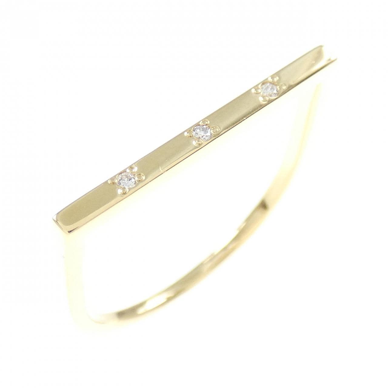 K18YG Diamond ring