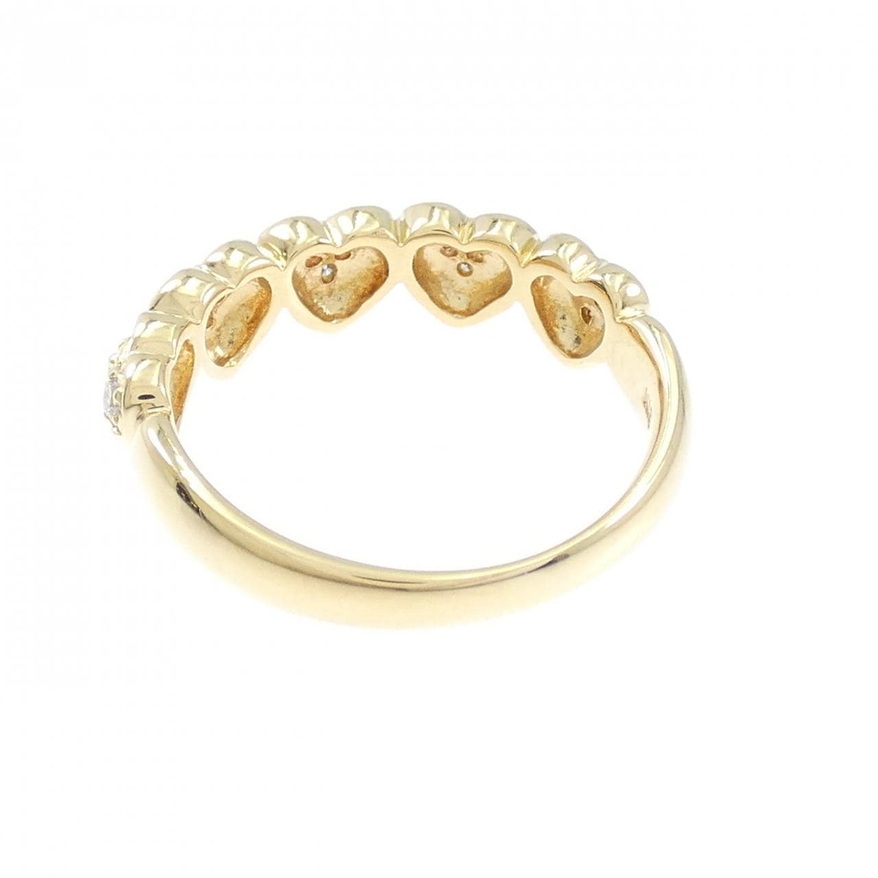 K18YG ハート ダイヤモンド リング 0.23CT