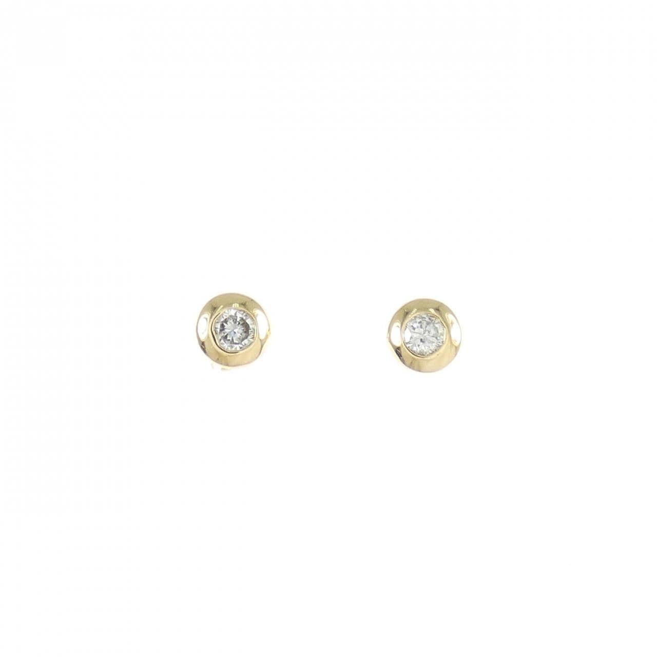 K18YG ダイヤモンド ピアス 0.10CT