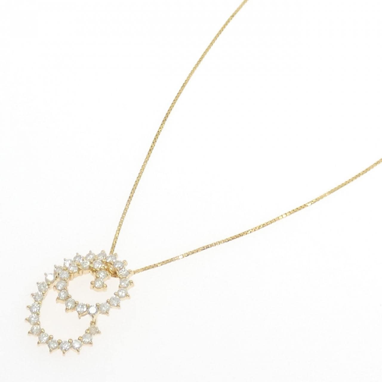 K18YG ダイヤモンド ネックレス 1.08CT