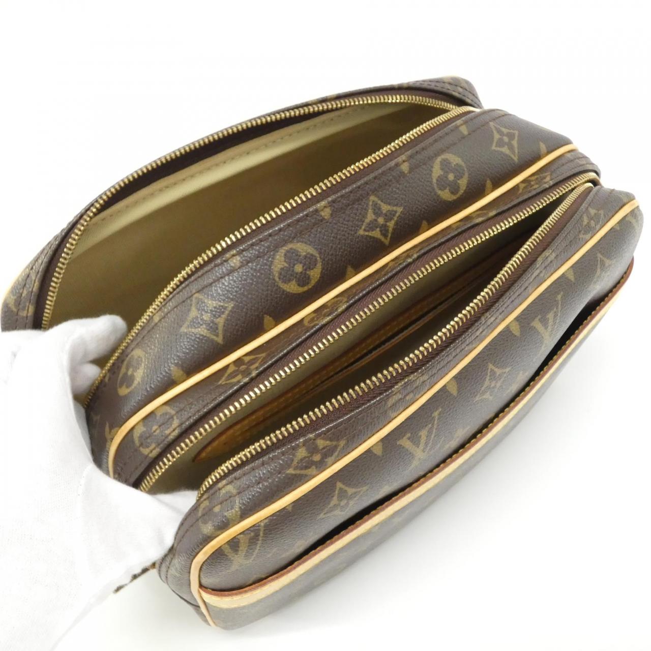LOUIS VUITTON Monogram Reporter 28 公分 M45254 單肩包