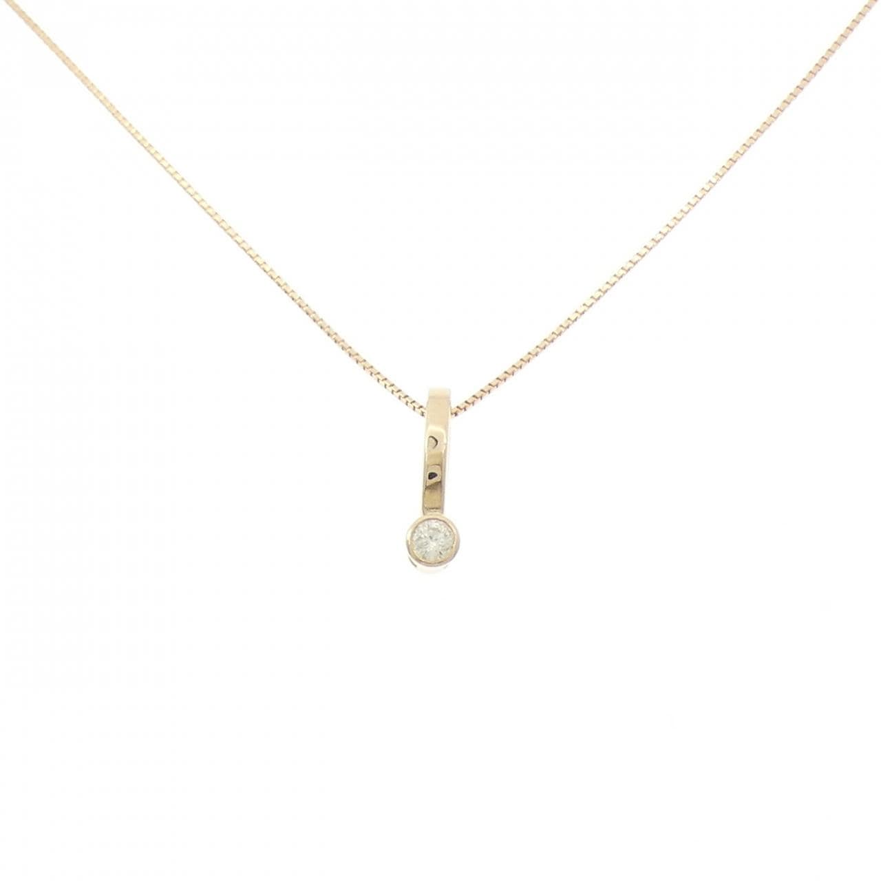 750YG/K18YG ダイヤモンド ネックレス 0.186CT
