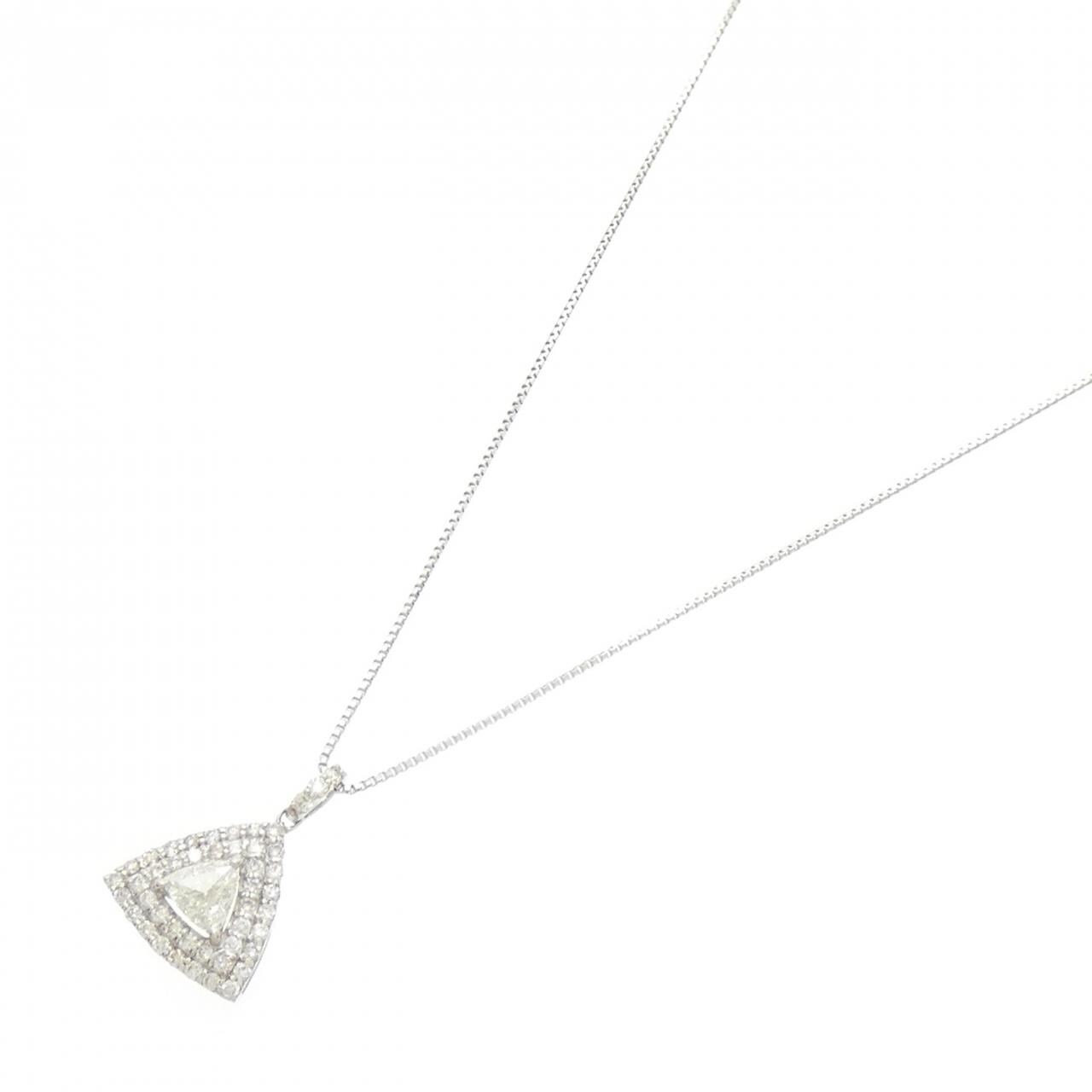【新品】PT900/PT850 ダイヤモンド ネックレス 0.35CT