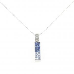 K18WG サファイヤ ネックレス 0.82CT