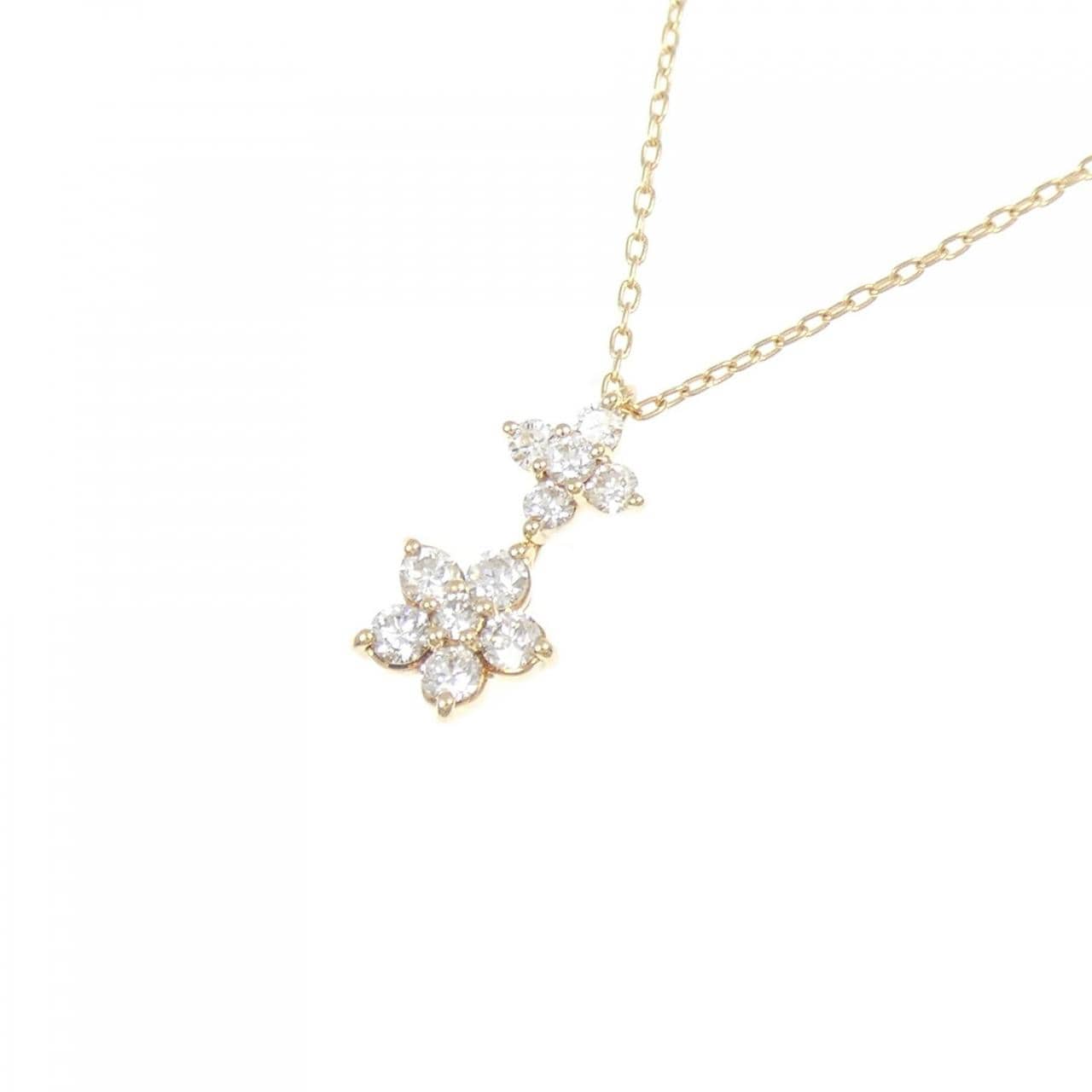 ポンテヴェキオ フラワー ダイヤモンド ネックレス 0.17CT