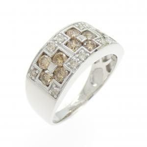 K18WG ダイヤモンド リング 1.00CT