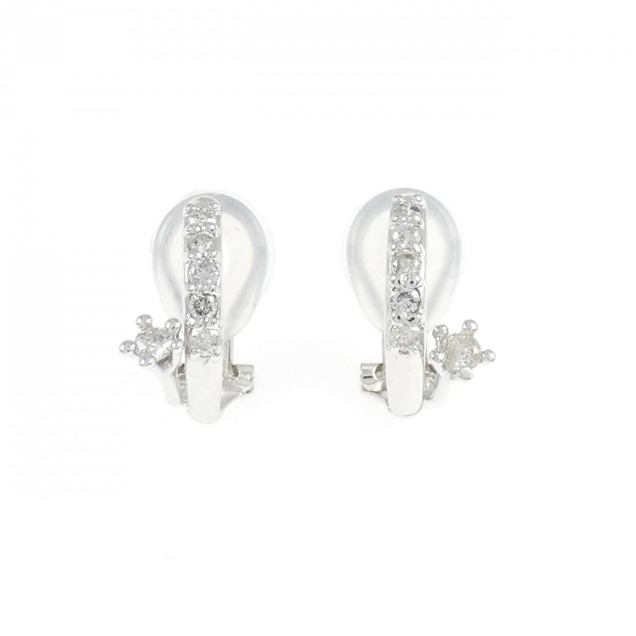 PT900/K14WG ダイヤモンド イヤリング 0.30CT