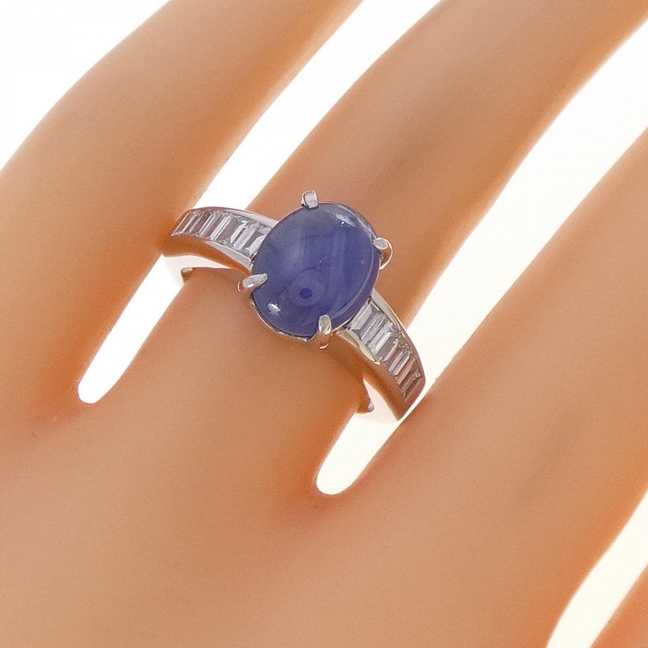 PT900 スターサファイヤ リング 4.73CT