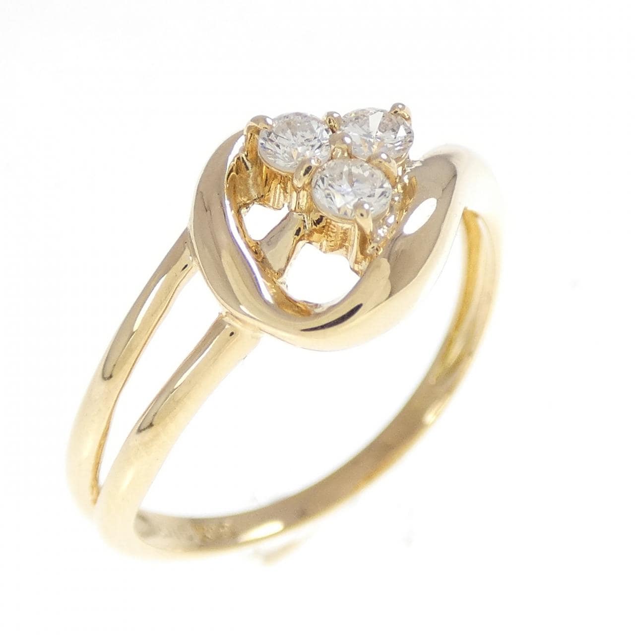 K18YG ダイヤモンド リング 0.16CT
