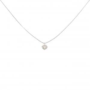 PT900/PT850 ソリティア ダイヤモンド ネックレス 0.30CT