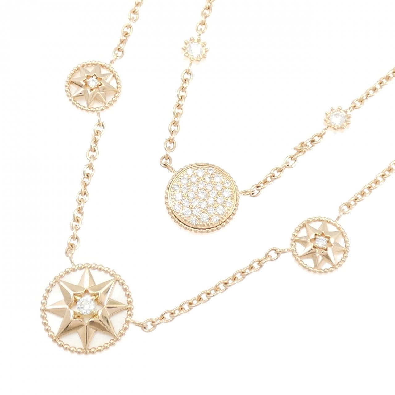 クリスチャンディオール ローズ デ ヴァン ネックレス