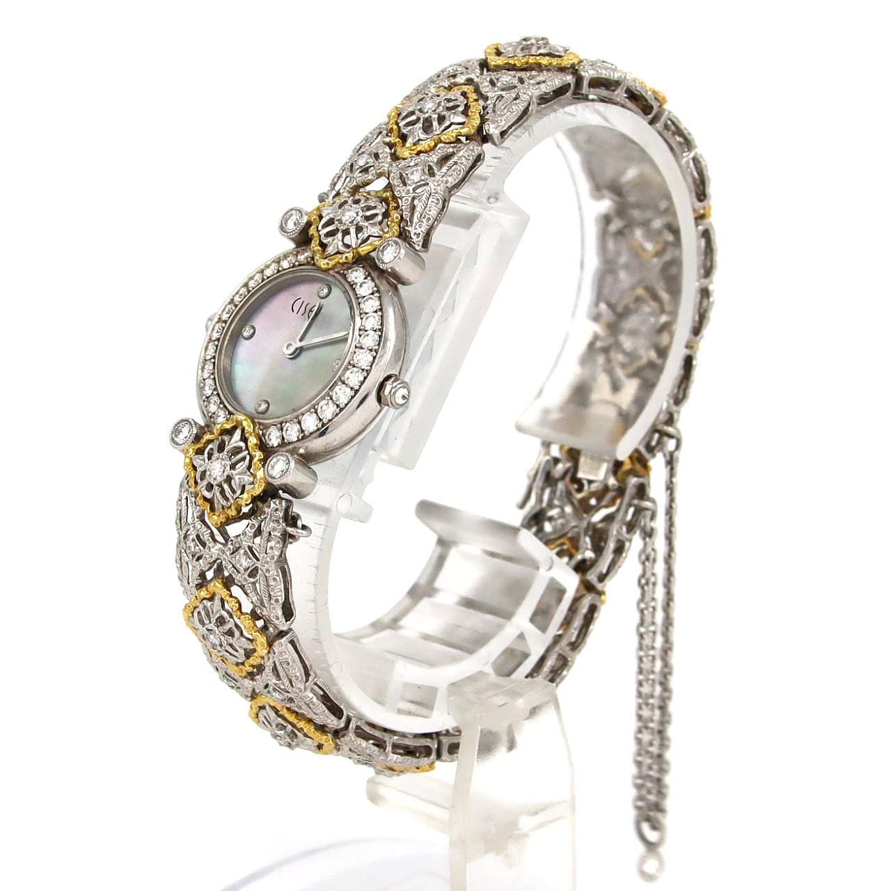 【ノーメンテナンス還元価格】ジュエリーウォッチ WGxPTxYG/D･4P 2000 WG クォーツ