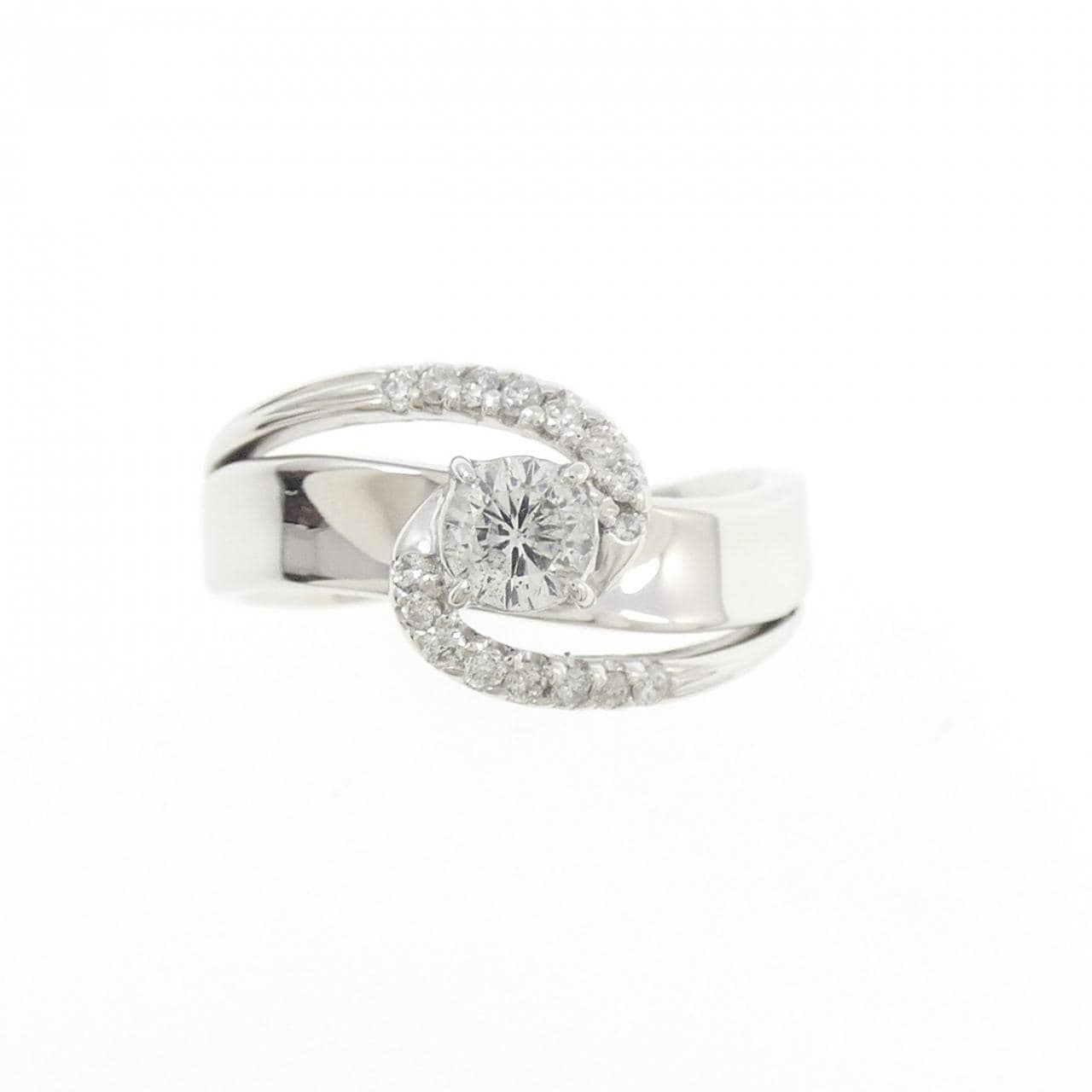 K18WG ダイヤモンド リング 0.30CT