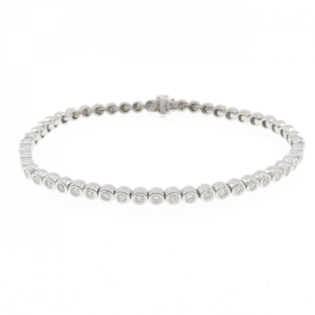 K18WG ダイヤモンド ブレスレット 2.329CT