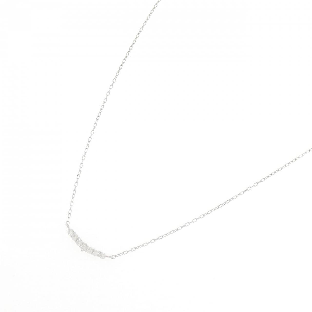 K10WG ダイヤモンド ネックレス 0.10CT