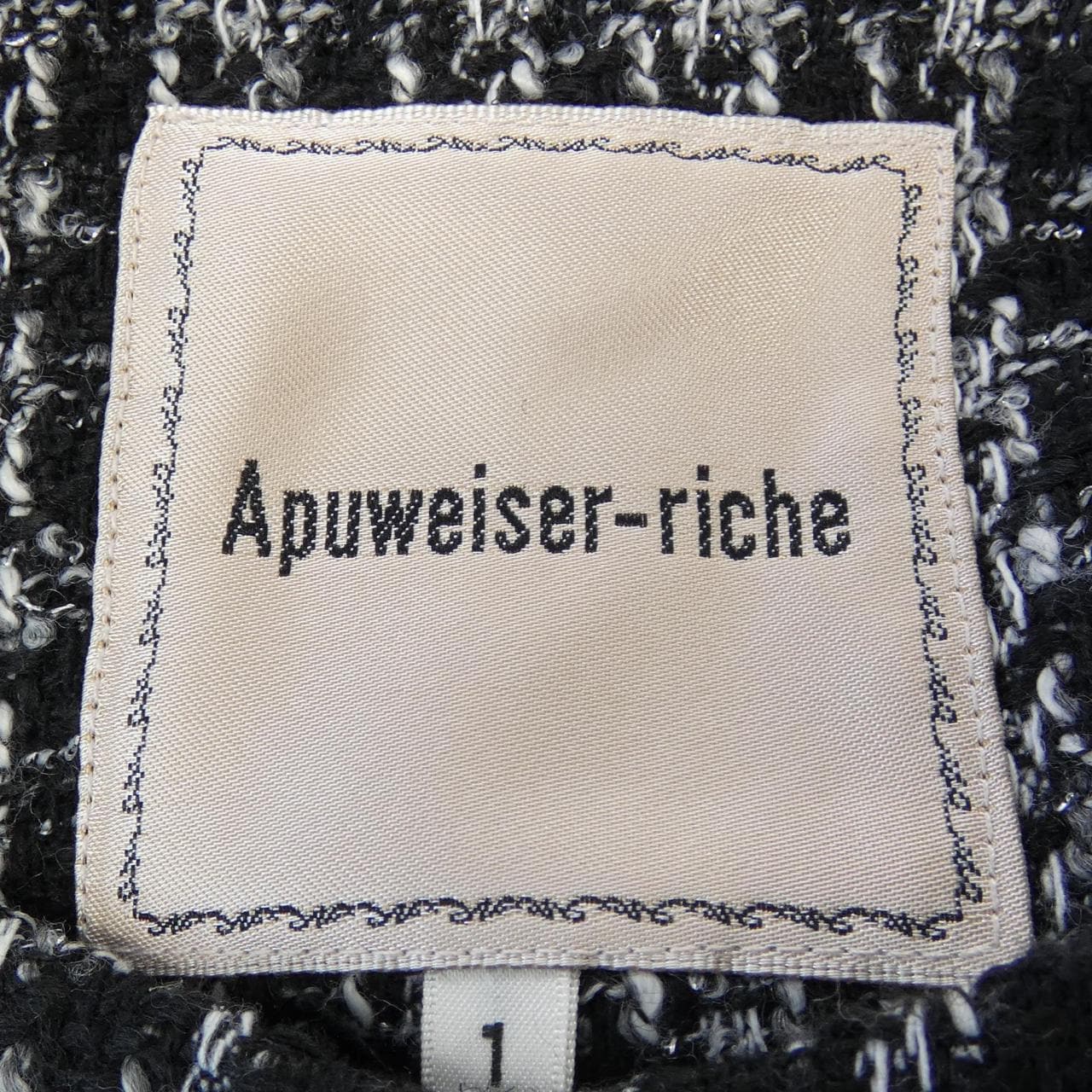 アプワイザーリッシェ Apuweiser-riche ジャケット