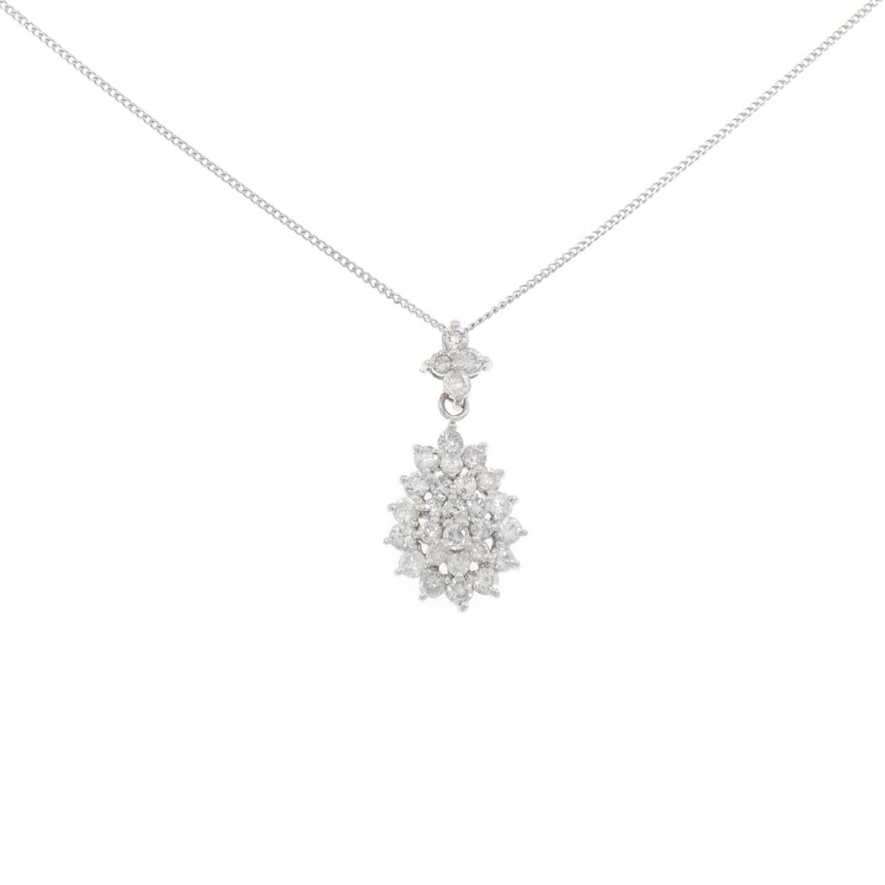 PT900/PT850 ダイヤモンド ネックレス 1.00CT