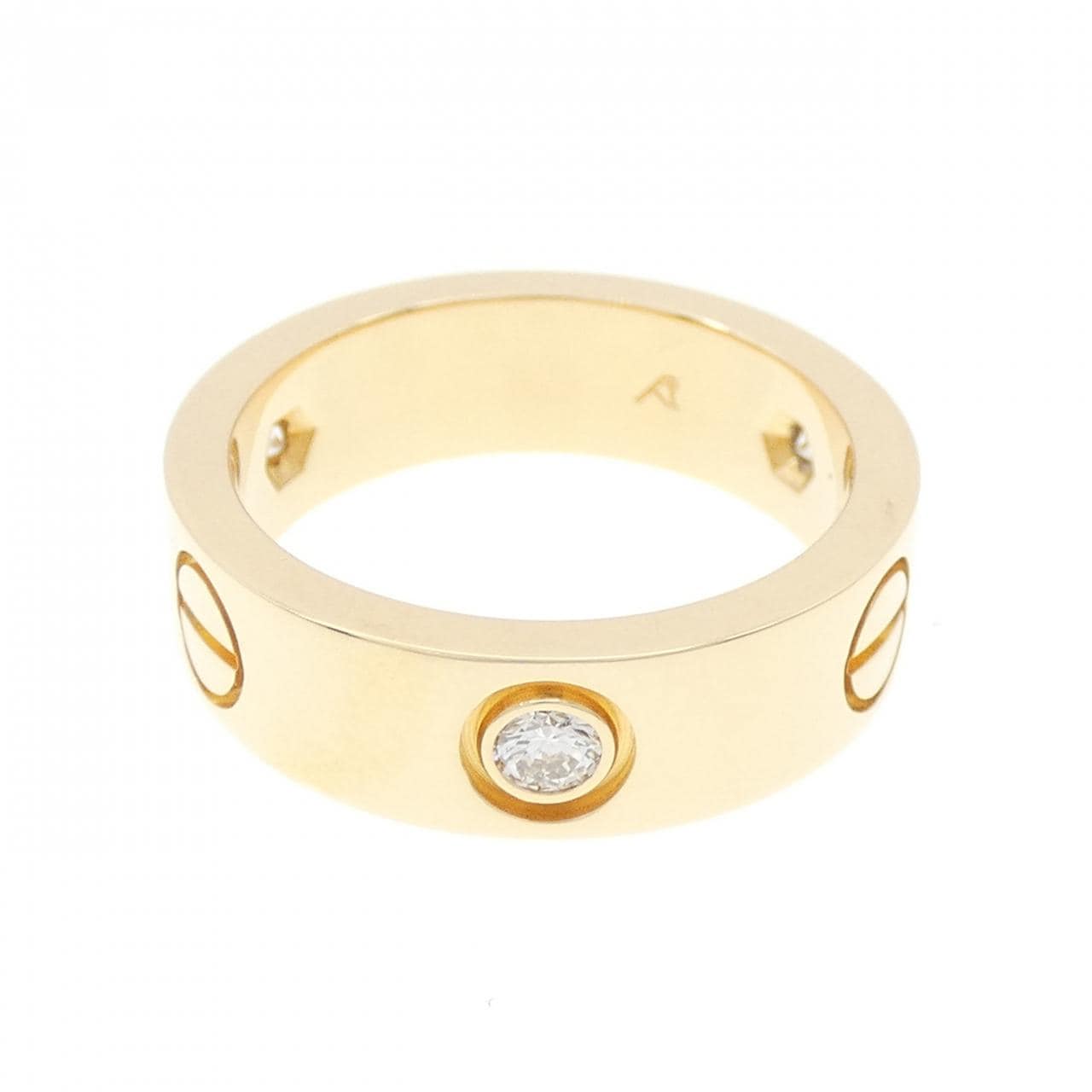 CARTIER LOVE half 鑽石指