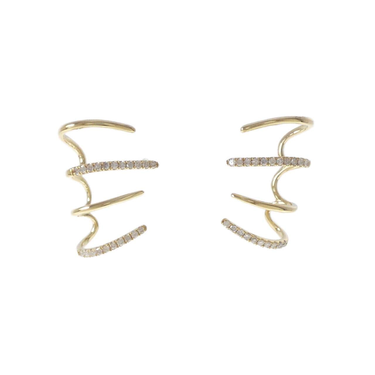 K18YG ダイヤモンド ピアス 0.30CT