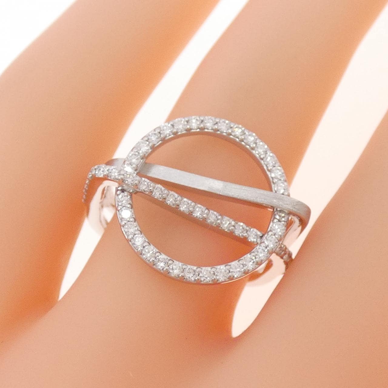 K18WG ダイヤモンド リング 0.44CT