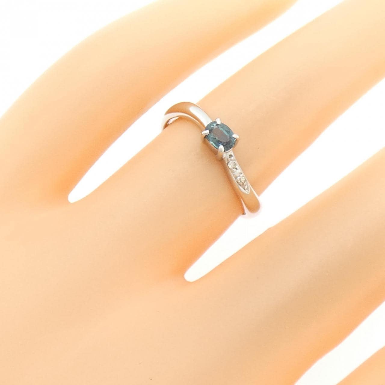PT850蓝宝石戒指0.28CT