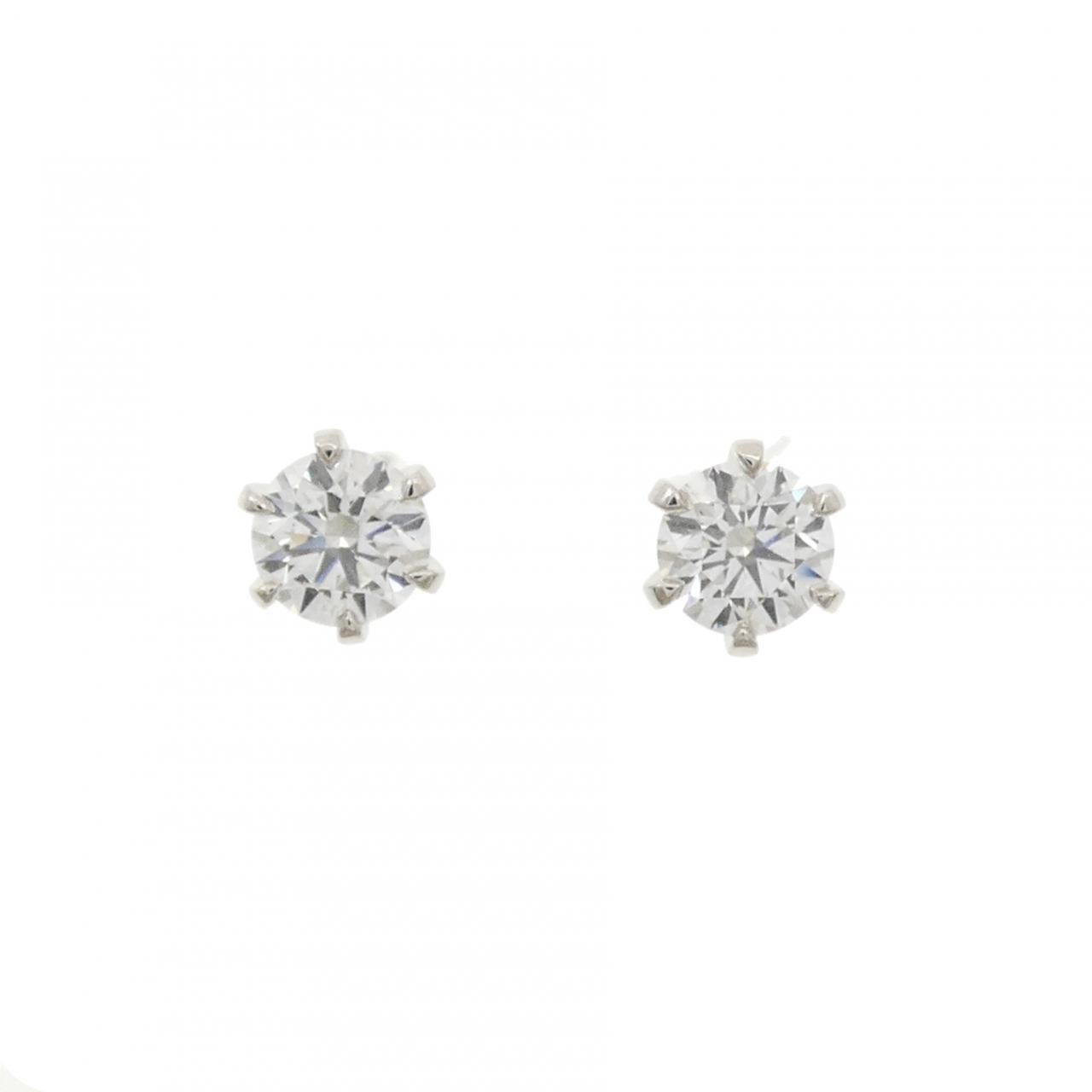 【リメイク】PT900/ST ダイヤモンド ピアス 0.261CT 0.266CT E VS1 3EXT-EXT