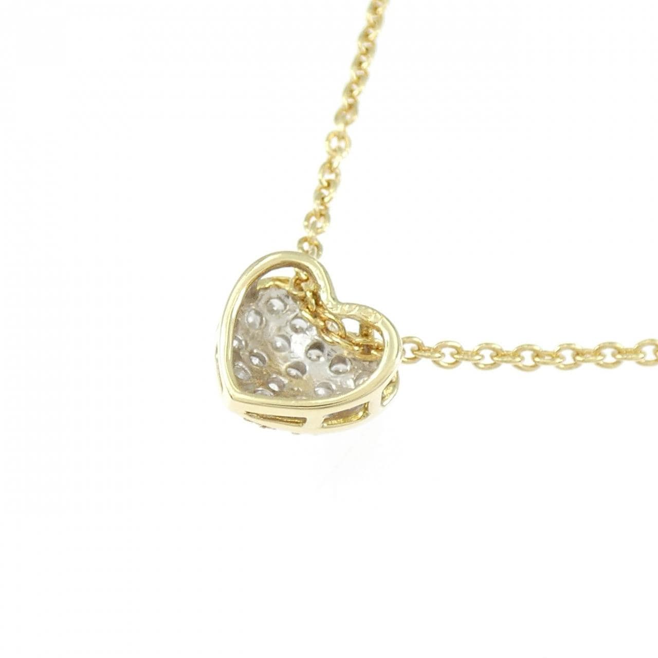 K18YG/K18WG Heart Diamond Necklace 0.20CT