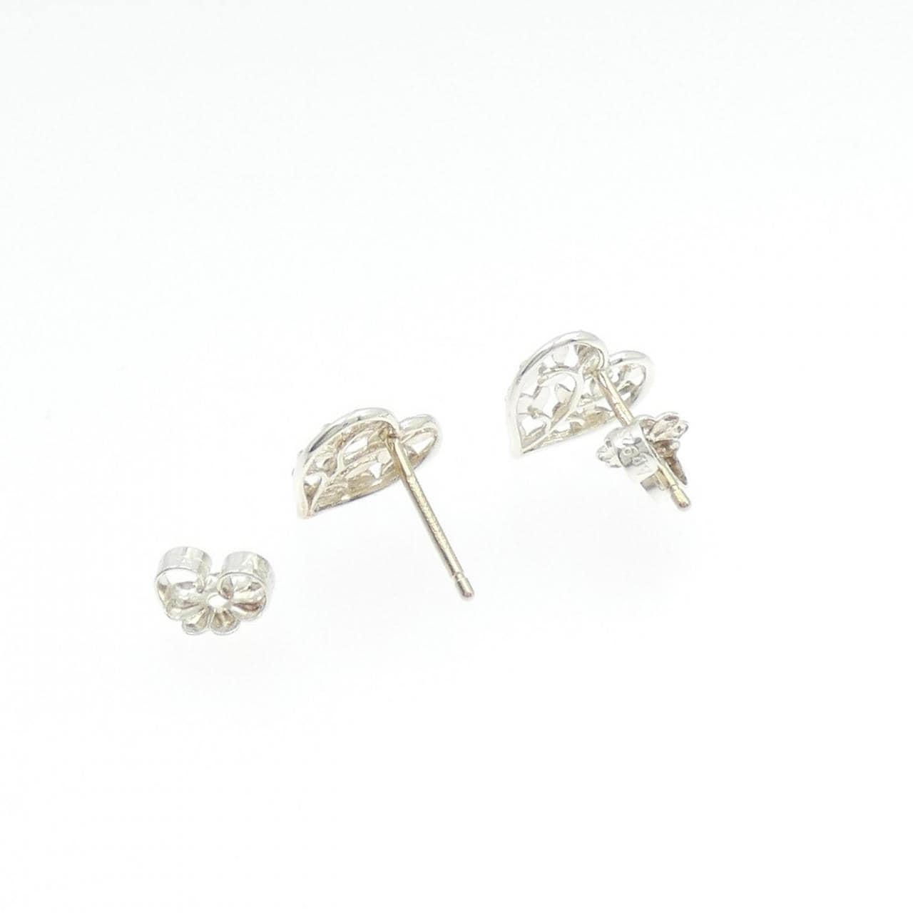 TIFFANY橄欖葉心形耳環