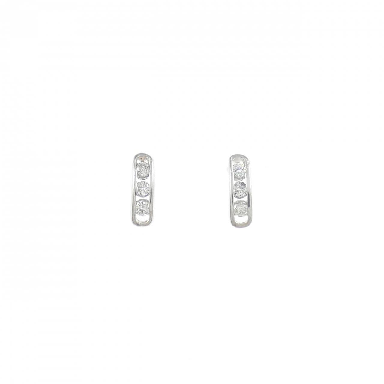 PT900鑽石耳環0.06克拉