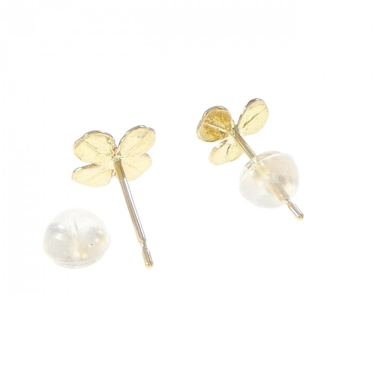 K18YG クローバー ピアス