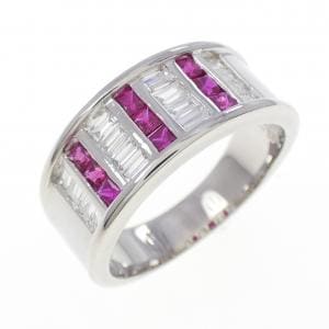 PT900 ルビー リング 0.55CT