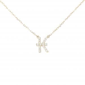 アーカー イニシャル ネックレス 0.06CT