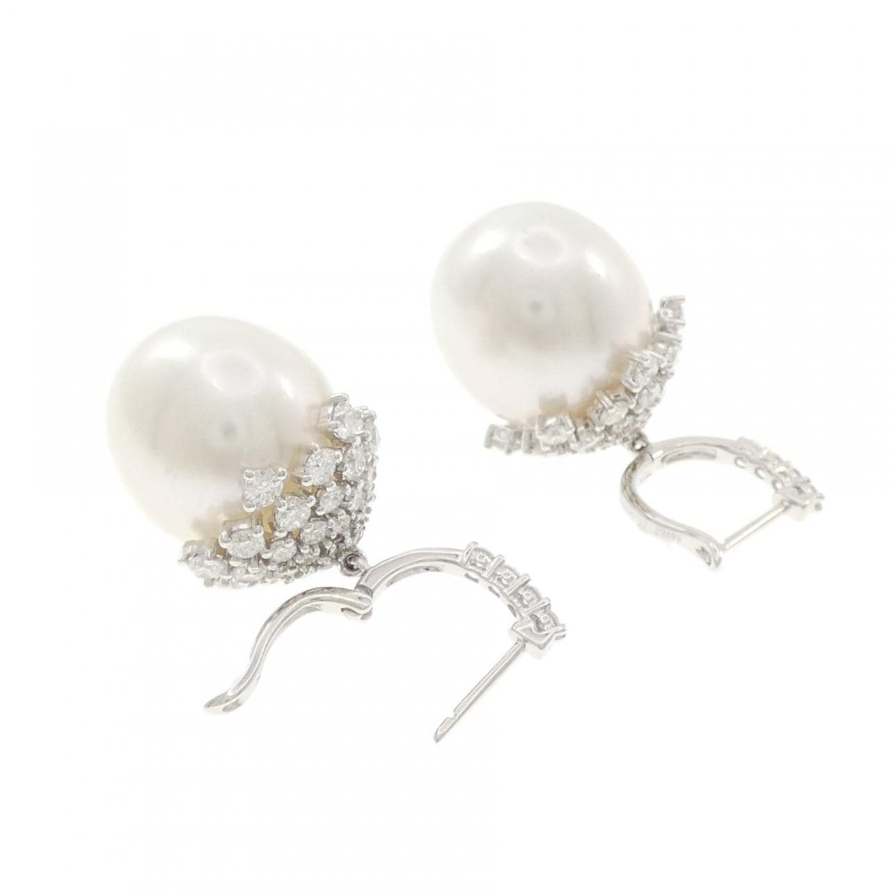 750WG 白蝶パール ピアス