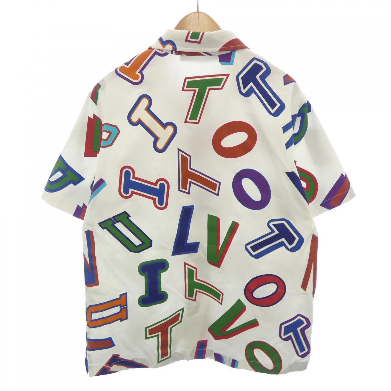 ルイヴィトン LOUIS VUITTON NBAバスケットボールレターオーバーシャツ HLS01WES9 S/Sシャツ