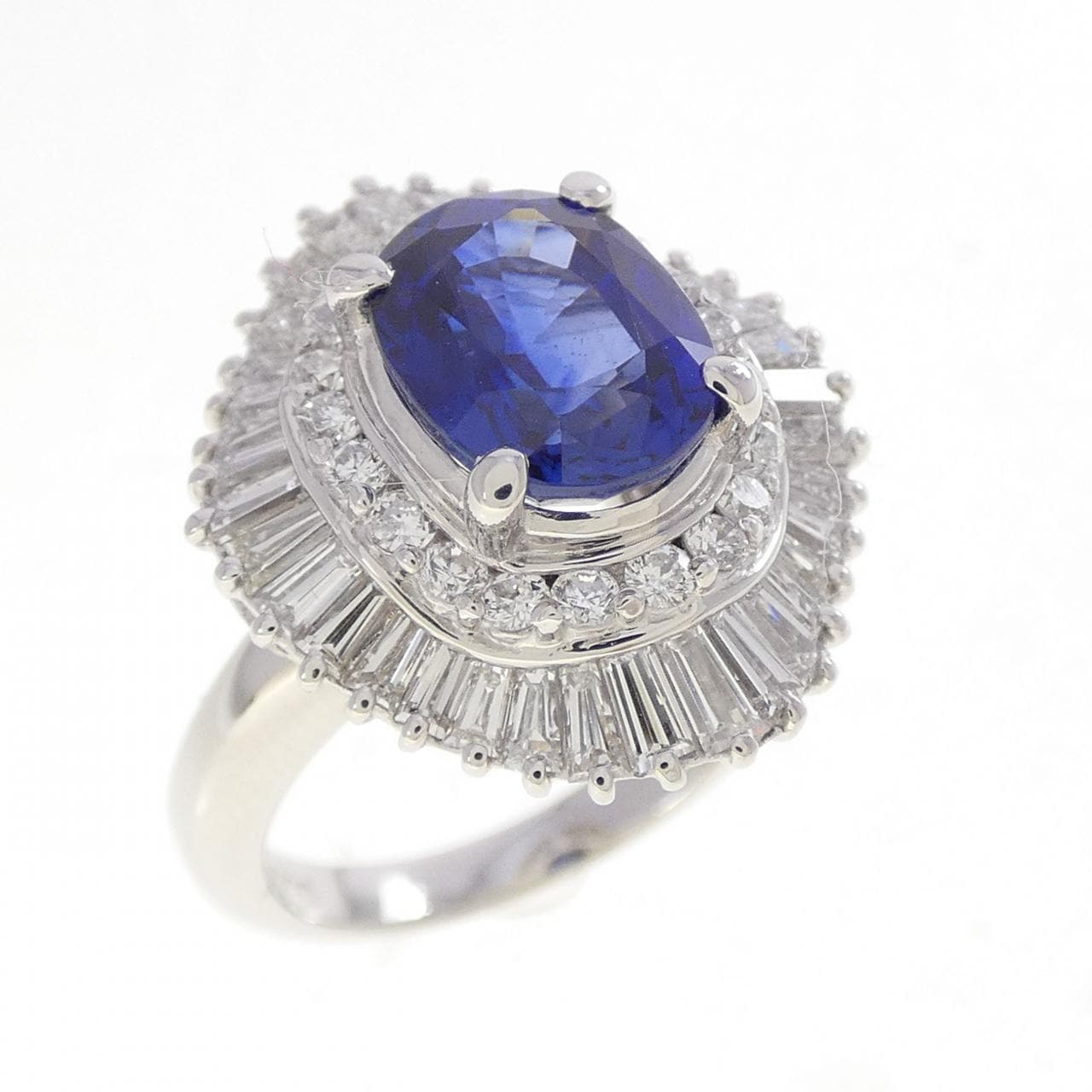PT900 サファイヤ リング 2.41CT