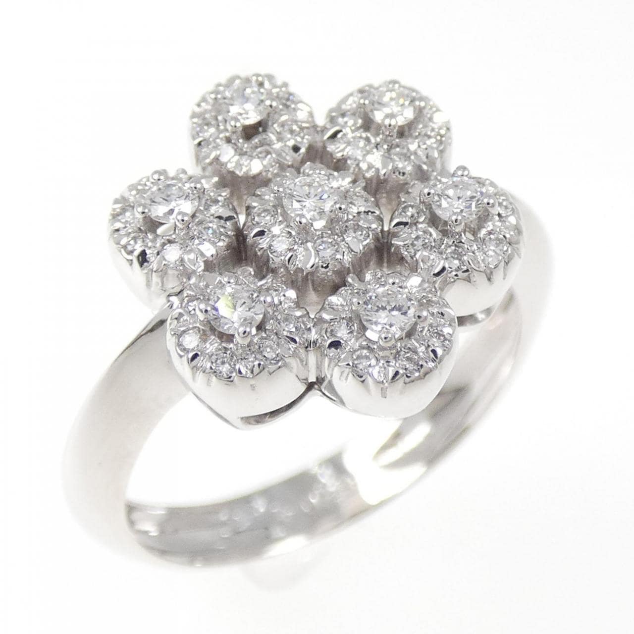 ポンテヴェキオ フラワー ダイヤモンド リング 0.28CT