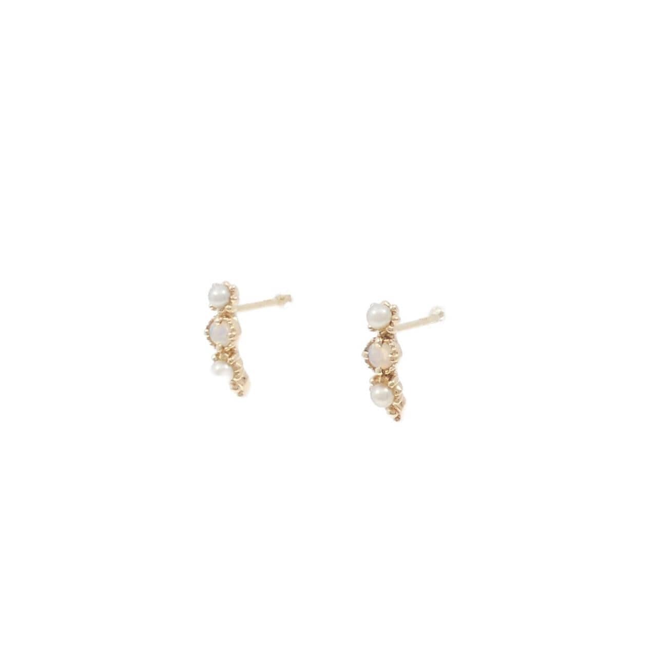 アガット オパール ピアス